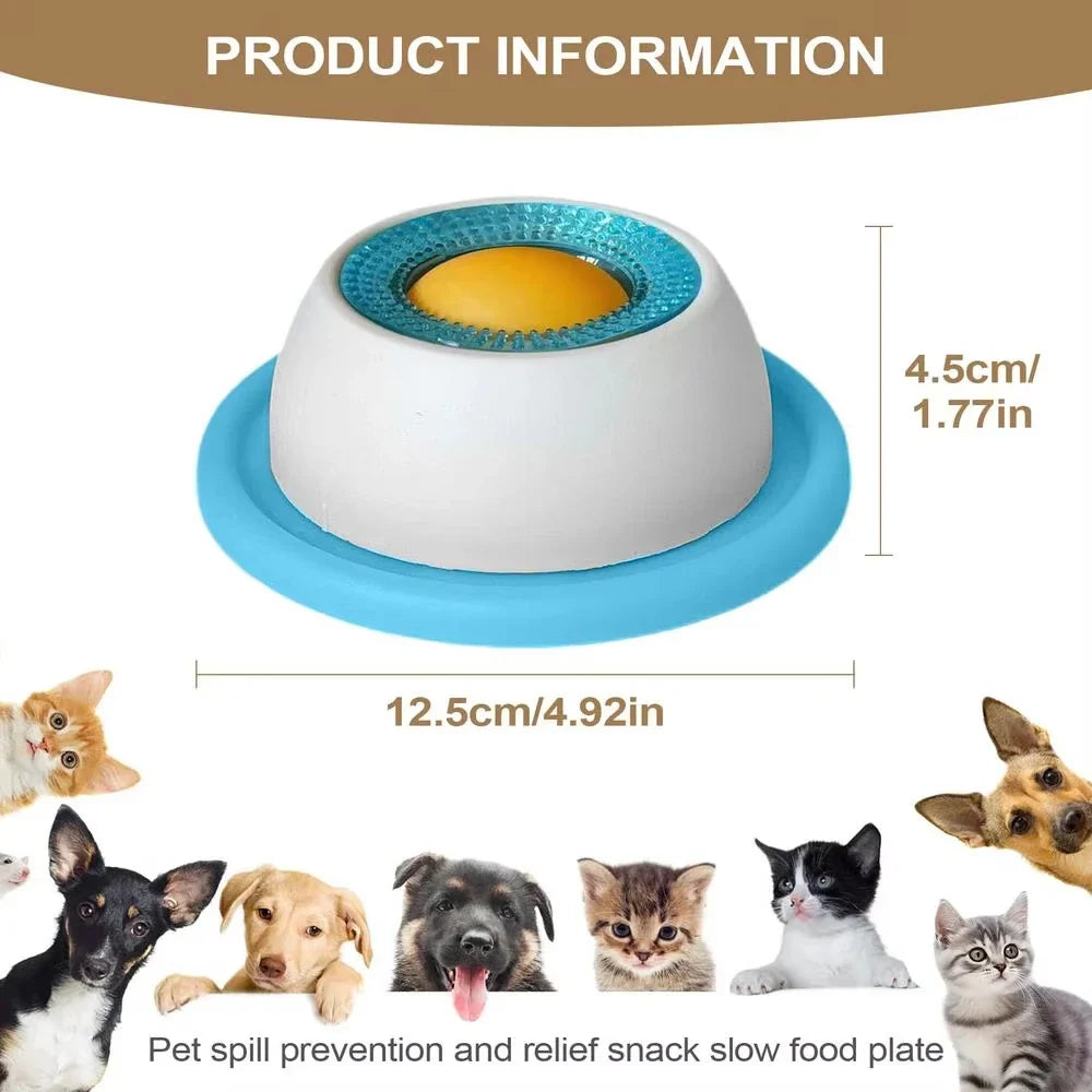 Pet Licking Bowl — Non-Slip Slow Feeder & Educational Lick Toy for Dogs & Cats