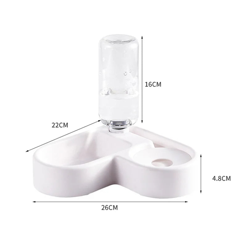 2-in-1 Automatic Pet Bowl — Moisture-Proof Drinking & Feeding Bowl for Cats & Dogs