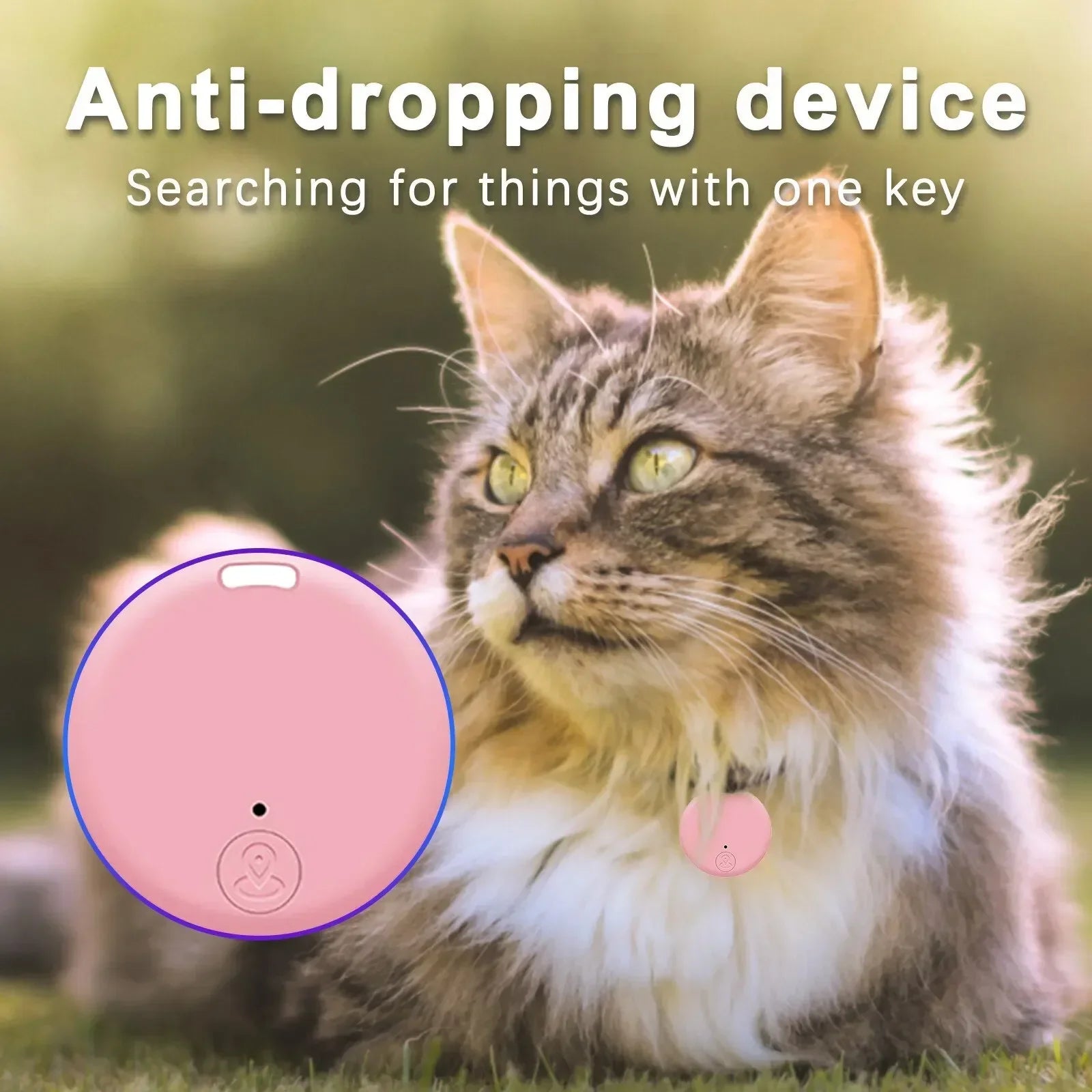 Mini GPS Bluetooth 5.0 Tracker — Anti-Lost Smart Finder for Pets, Keys & Bags